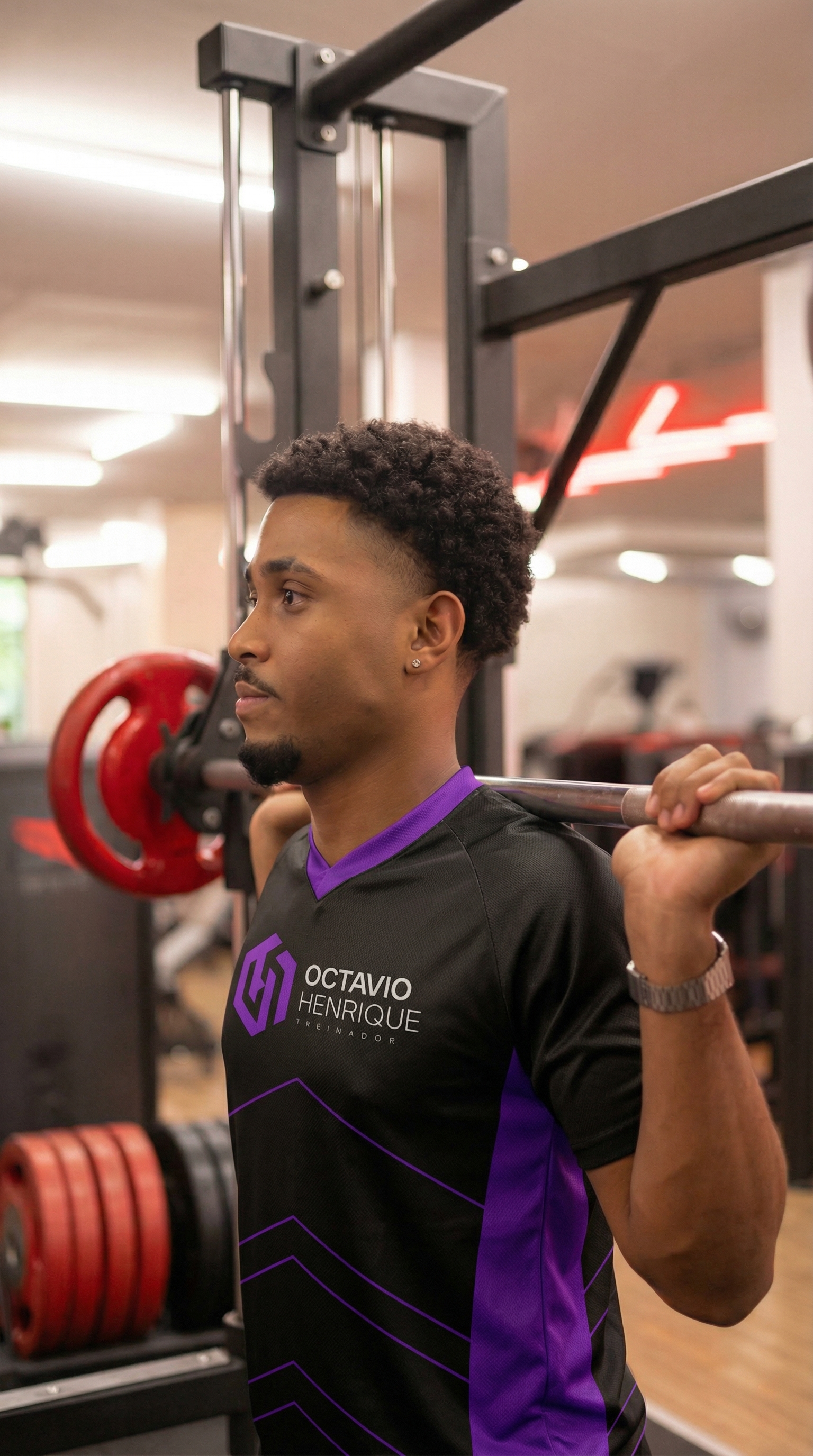 Octavio Henrique em treino